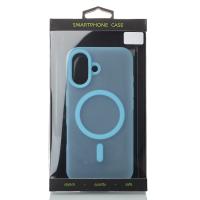 Силиконовый чехол SOFT MATT с поддержкой MagSafe для iPhone 17 light blue