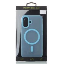 Силіконовий чохол SOFT MATTE з підтримкою MagSafe для iPhone 17 light blue