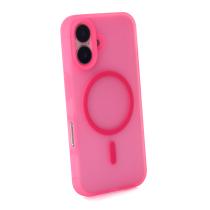 Силиконовый чехол SOFT MATT с поддержкой MagSafe для iPhone 17 rose red