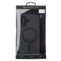 Силиконовый чехол SOFT MATT с поддержкой MagSafe для iPhone 17 black