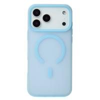 Силиконовый чехол SOFT MATT с поддержкой MagSafe для iPhone 17 Pro light blue