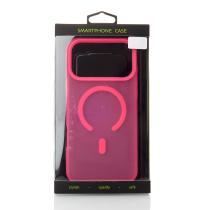 Силиконовый чехол SOFT MATT с поддержкой MagSafe для iPhone 17 Pro rose red