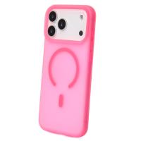Силиконовый чехол SOFT MATT с поддержкой MagSafe для iPhone 17 Pro rose red