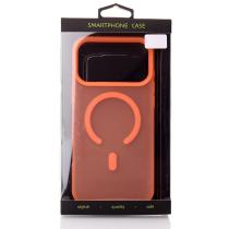 Силиконовый чехол SOFT MATT с поддержкой MagSafe для iPhone 17 Pro orange