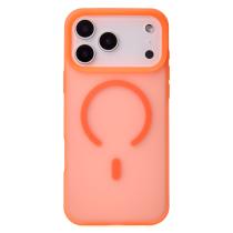 Силиконовый чехол SOFT MATT с поддержкой MagSafe для iPhone 17 Pro orange