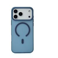 Силиконовый чехол SOFT MATT с поддержкой MagSafe для iPhone 17 Pro dark blue