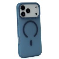 Силиконовый чехол SOFT MATT с поддержкой MagSafe для iPhone 17 Pro dark blue
