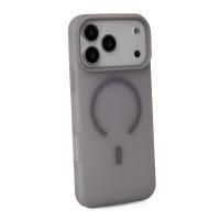 Силиконовый чехол SOFT MATT с поддержкой MagSafe для iPhone 17 Pro Max grey