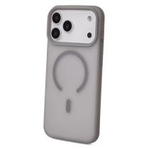 Силиконовый чехол SOFT MATT с поддержкой MagSafe для iPhone 17 Pro Max grey