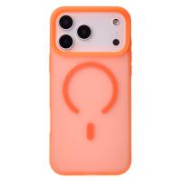 Силиконовый чехол SOFT MATT с поддержкой MagSafe для iPhone 17 Pro Max orange