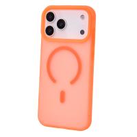 Силиконовый чехол SOFT MATT с поддержкой MagSafe для iPhone 17 Pro Max orange