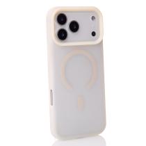 Силиконовый чехол SOFT MATT с поддержкой MagSafe для iPhone 17 Pro Max antique white
