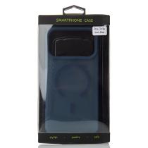 Силиконовый чехол SOFT MATT с поддержкой MagSafe для iPhone 17 Pro Max dark blue