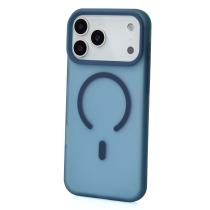 Силиконовый чехол SOFT MATT с поддержкой MagSafe для iPhone 17 Pro Max dark blue