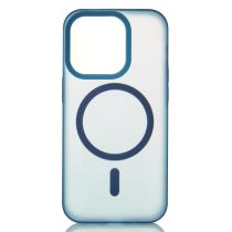 Силіконовий чохол SOFT MATTE з підтримкою MagSafe для iPhone 12 Pro Max dark blue