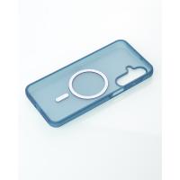Силиконовый чехол SOFT MATT с поддержкой MagSafe для Samsung A17 dark blue