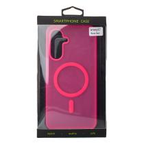 Силиконовый чехол SOFT MATT с поддержкой MagSafe для Samsung A17 rose red