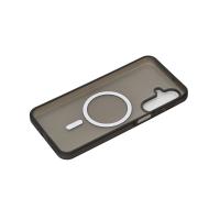 Силиконовый чехол SOFT MATT с поддержкой MagSafe для Samsung A17 black