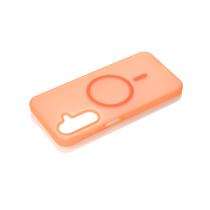Силіконовий чохол SOFT MATT з підтримкою MagSafe для Samsung A17 orange