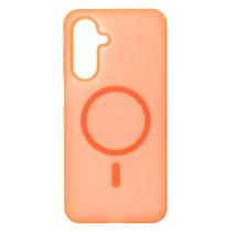 Силіконовий чохол SOFT MATT з підтримкою MagSafe для Samsung A17 orange
