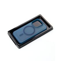 Силіконовий чохол SOFT MATTE з підтримкою MagSafe для iPhone 12 Pro Max dark blue