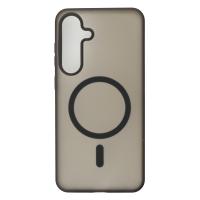 Силиконовый чехол SOFT MATT с поддержкой MagSafe для Samsung S25 FE black