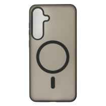 Силіконовий чохол SOFT MATTE з підтримкою MagSafe для Samsung S25 FE black