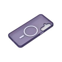 Силиконовый чехол SOFT MATT с поддержкой MagSafe для Samsung A17 dark purple