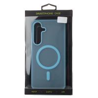 Силиконовый чехол SOFT MATT с поддержкой MagSafe для Samsung S25 FE light blue