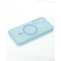 Силиконовый чехол SOFT MATT с поддержкой MagSafe для Samsung S24 Plus/S25 Plus light blue