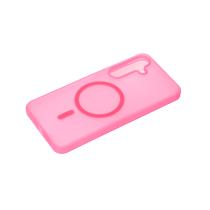 Силиконовый чехол SOFT MATT с поддержкой MagSafe для Samsung S24 Plus/S25 Plus rose red