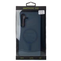 Силіконовий чохол SOFT MATTE з підтримкою MagSafe для Samsung S24 Plus/S25 Plus dark blue