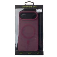 Силиконовый чехол SOFT MATT с поддержкой MagSafe для iPhone 17 AIR cherry red