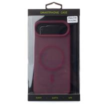 Силіконовий чохол SOFT MATT з підтримкою MagSafe для iPhone 17 AIR cherry red