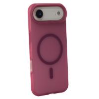 Силиконовый чехол SOFT MATT с поддержкой MagSafe для iPhone 17 AIR cherry red