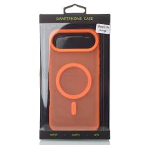 Силіконовий чохол SOFT MATT з підтримкою MagSafe для iPhone 17 AIR orange