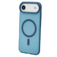Силиконовый чехол SOFT MATT с поддержкой MagSafe для iPhone 17 AIR dark blue