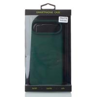 Силиконовый чехол SOFT MATT с поддержкой MagSafe для iPhone 17 AIR forest green