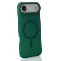 Силиконовый чехол SOFT MATT с поддержкой MagSafe для iPhone 17 AIR forest green