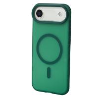 Силиконовый чехол SOFT MATT с поддержкой MagSafe для iPhone 17 AIR forest green