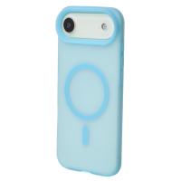 Силиконовый чехол SOFT MATT с поддержкой MagSafe для iPhone 17 AIR light blue