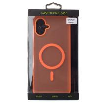 Силіконовий чохол SOFT MATT з підтримкою MagSafe для Samsung A07 orange