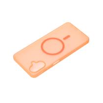 Силіконовий чохол SOFT MATT з підтримкою MagSafe для Samsung A07 orange