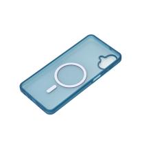 Силіконовий чохол SOFT MATT з підтримкою MagSafe для Samsung A07 dark blue