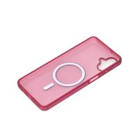 Силиконовый чехол SOFT MATT с поддержкой MagSafe для Samsung A07 cherry red