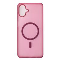 Силиконовый чехол SOFT MATT с поддержкой MagSafe для Samsung A07 cherry red