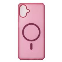 Силиконовый чехол SOFT MATT с поддержкой MagSafe для Samsung A07 cherry red