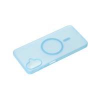 Силиконовый чехол SOFT MATT с поддержкой MagSafe для Samsung A07 light blue