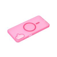 Силиконовый чехол SOFT MATT с поддержкой MagSafe для Samsung A07 rose red