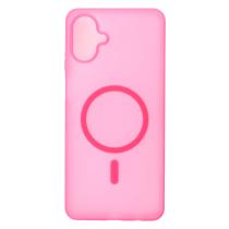 Силіконовий чохол SOFT MATT з підтримкою MagSafe для Samsung A07 rose red